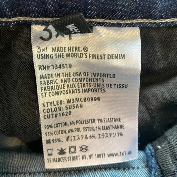 3x1 Susan Crop Mini Boot Cut Dark Wash - Picture 9 of 9